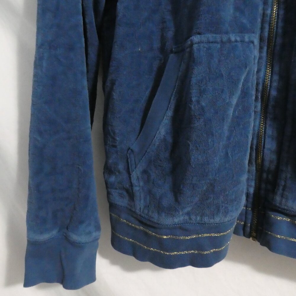 JUICY COUTURE | xl, extra large | Zip-Up Velour JC All Over Design Hooded Jacket - Picture 7 of 16